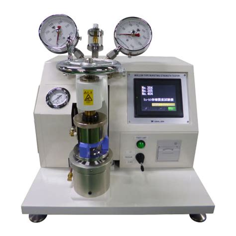 plastic film bursting strength tester|bursting strength tester.